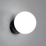 1 x RAW Customer Returns DAXGD Wall Light Indoor, Wall Lamp Modern Minimalist, Spherical Wall Lights E27 Black for Bedroom Balcony Corridor Bulb Not Included  - RRP €31.21