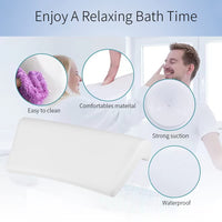 1 x RAW Customer Returns Lonkenn Bath Pillow, Spa Bath Pillow, Bathtub Cushion with Non-Slip Suction Cups, Waterproof Bathtub Head Neck Pillow, Ergonomic Headrest for All Types of Bathtubs and Spas - RRP €21.62