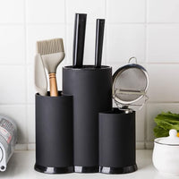 1 x Brand New DOITOOL Knife Knife Block Kitchen Utensil Holder Set with Block Knife Storage Holder Kitchen Flatel Holder Utensils Organizer for Kitchen Worktop Black Children Utensil Holder Kitchen - RRP €33.94