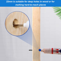 50 x Brand New Butyeak drill hole marker, extra long tip deep hole marker pencil, deep hole marker metal extra fine round tip, pack of 3 craftsman pencils, permanent marker, marking on wood, concrete tiles - RRP €344.0