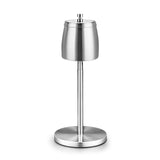 1 x RAW Customer Returns Standing ashtray made of stainless steel, height extendable 34-65cm, large outdoor ashtray, ashtray with lid, non-slip base and windproof ashtray for outdoor and indoor smoking areas - RRP €28.22