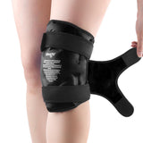 1 x RAW Customer Returns NEWGO XXL Large Ice Pack for Knee Replacement Surgery, Reusable Gel Cold Pack to Wrap the Entire Knee for Knee Injuries, Pain Relief, Swelling, Bruises Black  - RRP €25.99