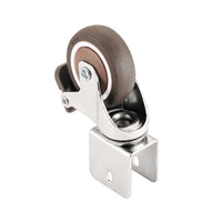 1 x Brand New Kozuoan 4 U-type bracket furniture castors 50mm, piece with brake soft rubber swivel castors, for furniture, flower stands 20mm, 2universal 2brake  - RRP €19.15