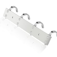 1 x RAW Customer Returns ERWEY Hook Rack Clothes Hooks, Coat Rack, Kitchen Rack, Stainless Steel Coat Hooks, Wall Hooks for Bathroom, Kitchen, Clothes, Towel 4 Hooks, 28 cm  - RRP €15.12