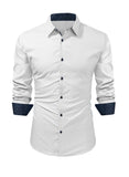 1 x RAW Customer Returns Meilicloth Men s Shirt Business Shirt Long Sleeve Casual Shirt Men s Shirts Casual Regular Fit Classic Collar Button Down Shirt Party Prom Concert Dress Shirt White Fashionable Shirts Slim Fit - RRP €34.99