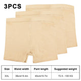 2 x Brand New Hileyu Anti-Chafing Shorts for Women,3 Pieces Seamless Anti-Chafing Shorts Cycling Shorts Safety Shorts Underdress Panties Soft Yoga Shorts Skin Color  - RRP €45.6