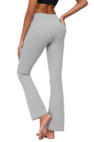 9 x Brand New TownCat Woman Jogging Pants Flare Yoga Pants Fitness Pants Yoga Pants with Pockets Gray, XXL  - RRP €233.91