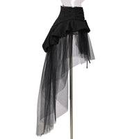 1 x RAW Customer Returns BPURB Steampunk Women s Victorian Ruffle Tulle Skirt Waist Belt Corset Petticoat Pirate Cosplay Halloween, Black-1, XS - RRP €35.99