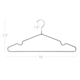 1 x RAW Customer Returns HOUSE DAY Metal Clothes Hangers Grey Pack of 40 Clothes Hangers Grey Rubber Coated Metal Clothes Hangers Non-Slip Clothes Hangers Stable Space Saving Clothes Hangers Thin Clothes Hangers Narrow 0.6cm Thick - RRP €29.99