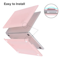 1 x RAW Customer Returns EooCoo Case Compatible for MacBook Air 13.6 inch M2 A2681 M3 A3113 with Touch ID, 2022 2024 Release, Plastic Protective Case Matte Keyboard Cover Polishing Cloth, Pink - RRP €18.13