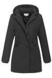 1 x RAW Customer Returns Elara Women s Winter Parka Chunkyrayan Coat Black EF19037 Black 48 4XL  - RRP €84.11