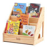 1 x RAW Customer Returns FUNLIO Montessori Bookcase for Children from 1 to 5 Years, Front Bookcase with Handle and Anti-Tip Device, Premium Pine Bookcase, Children s Bookcase for Classroom, CE and CPC Approved - RRP €64.99