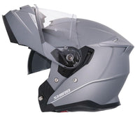 1 x RAW Customer Returns Shiro Helmet Modular Helmet FF950 Discover Titanium Matte M 57 58  - RRP €104.14