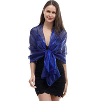 6 x Brand New Ladiery Silk Scarves and Wraps for Evening Dresses Women Sheer Soft Bridesmaid Wedding Shawl Party Organza Stole - RRP €90.72