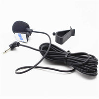 2 x RAW Customer Returns 3.5mm external microphone with 3m mounting cable Mic for car and vehicle head unit with Bluetooth enabled stereo, radio, GPS and DVD - RRP €17.98