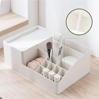 1 x Brand New FRETONBA Makeup Organizer -14 Compartments with Lid Organizer Makeup Box for Storing Bathroom Accessories and Cosmetics Storage - RRP €23.18