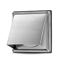 1 x RAW Customer Returns WeCooper weather protection grille 125 mm stainless steel hood ventilation grille exhaust hood slat grille stainless steel - RRP €28.08