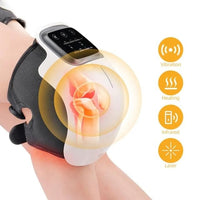 1 x RAW Customer Returns AYOC Cordless Knee Massager with Heat Infrared, for Knee Joint Pain Relief, Laser Vibration Therapy for Arthritis Swelling Stiffness, Ligament Muscle Injury, Type C Touchscreen - RRP €60.49