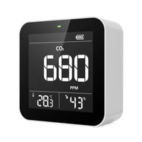 1 x RAW Customer Returns Temtop Smart Air Quality Meters Detector for CO2 Indoor Air Quality Detector Air Quality Real-time Display C10 - RRP €69.26