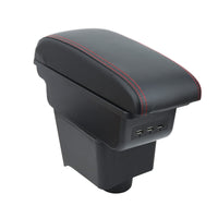 1 x RAW Customer Returns Car accessories center armrest for POLO VW Polo 9N 3 armrests 2002-2009 two-layer center console armrest - RRP €54.85