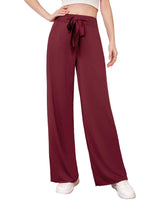 1 x RAW Customer Returns Tapata women s wide leg pants elegant with pockets high waist tailored yoga pants, Tall Long Regular Petite for everyday wear elegant pants red, XL - RRP €40.33