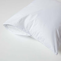 1 x RAW Customer Returns HOMESCAPES Set of 4 Pillowcases 60 x 60 cm, Waterproof, Hypoallergenic, Anti-Mite, Washable, Square, Oeko-Tex Certified, Soft and Breathable, with Zipper Closure - RRP €20.4