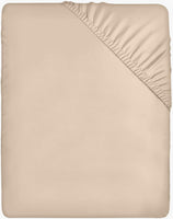 1 x RAW Customer Returns Utopia Bedding - Fitted Sheet 120x200cm - Beige - Brushed - Microfiber Fitted Sheet - 35 cm Deep Pocket - RRP €11.99