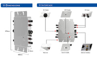 1 x RAW Customer Returns 700W Grid-Tied Micro Inverter Solar Microinverter IP65 Wi-Fi Control Self-Cooling 120 230V Automatic Identification Power Inverters - RRP €99.26