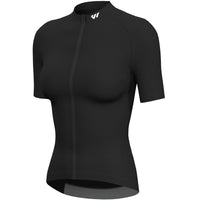 1 x RAW Customer Returns Lo.gas cycling jersey women short sleeve, cycling jersey road bike jersey breathable women bicycle shirt summer bicycle jacket cycling top with pockets black XXL - RRP €36.29