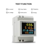 1 x RAW Customer Returns KETOTEK electricity meter DIN rail 1 phase, digital single-phase energy meter DIN rail AC40-300V 100A, alternating current meter KWh meter, ammeter voltmeter type CT - RRP €30.99