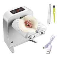 1 x RAW Customer Returns Ravioli Former Dumpling Maker Automatic Dumpling Machine, Dumpling Former Electric with Filling Spoon Brush, Dumpling Mold Ravioli Mold, Household Dumpling Making Tool for Beginners - RRP €27.89