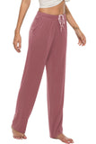 1 x RAW Customer Returns JINSHI Women s Pajama Bottoms Long Pajama Pants Soft Modal Sleepwear Casual Pants Light Gray Pink Purple L - RRP €34.27