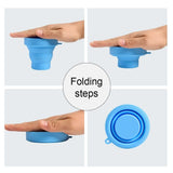 2 x Brand New Foldable silicone cup, foldable travel cup, collapsible silicone cup, foldable drinking cup, practical travel cup, collapsible outdoor cup, 4 pieces 200 ml  - RRP €40.8