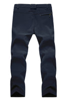 1 x RAW Customer Returns EKLENTSON Men s Windproof Waterproof Pants Lined Winter Snow Pants Softshell Thermal Pants, Navy, 36  - RRP €51.98