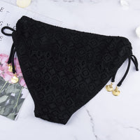 1 x RAW Customer Returns AIJIA Women s Padded Bikini Swimsuit Classic Sexy Triangle Two-Piece Halterneck Swimsuit Black, L - RRP €24.0