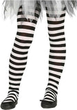 1 x RAW Customer Returns Striped tights for women. Black Tights With White Stripes Or. Taya s tights for Halloween costumes. Accessories Or Additions To Costumes. - RRP €8.99