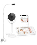 1 x RAW Customer Returns NETVUE Peekababy baby monitor with camera APP, baby monitor with 5 screen, 4-in-1 holder, video baby monitor with night vision, baby camera with crying motion detection, sleep analysis, 2-way audio, VOX - RRP €156.29