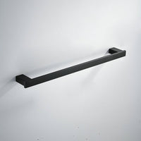 1 x RAW Customer Returns Bathroom Toilet 40cm Towel Rail Wall Mount, Stainless Steel - Stainless Steel, Black - RRP €32.76