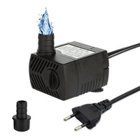 1 x RAW Customer Returns Mini water pump aquarium pump 400L H 5W submersible pump small fountain pump fountain pump with 1.35m power cable for aquarium pond garden and hydroponic system AC220-240V - RRP €14.11