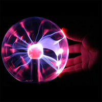 1 x RAW Customer Returns DAXGD Plasma Ball 12 cm, Magic Plasma Ball, Touch Sensitive and Sound Red Light Luminous Ball, Electrostatic Ball, Flash Ball, Flashing Educational Toy Plasma Lamp - RRP €30.74