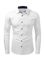 1 x RAW Customer Returns Meilicloth Men s Shirt Business Shirt Long Sleeve Casual Shirt Men s Shirts Casual Regular Fit Classic Collar Button Down Shirt Party Prom Concert Dress Shirt White Fashionable Shirts Slim Fit - RRP €34.99