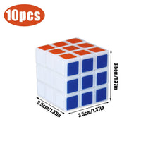 2 x Brand New WTTG 10 Pieces Magic Cube, Mini Magic Cube, Speed Cube Set, PVC Sticker Cube, Magic Cube Set, Suitable for Children Adults Elderly Educational Toys Children s Gifts - RRP €38.4