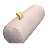 1 x RAW Customer Returns GM Cylindrical Cervical Pillow for Neck, Back and Legs 40x15 cm Made in Italy with Water and Stain Resistant Fabric Cover Beige - RRP €15.88