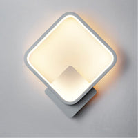 1 x RAW Customer Returns ZTWLEED wall light indoor 14W modern wall lamp LED, 3000K-4000K-6000K dimmable LED wall lamp, square wall light RA 85, modern mounting light for bedroom living room stairs hallway white  - RRP €40.01