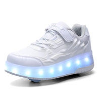 1 x RAW Customer Returns Boy Girl Shoes Children s Shoes with Wheels LED Luminous Shoes Outdoor Sports Shoes Flashing Shoes Skateboard Shoes Sneakers Gift for Birthday, Party, Christmas - RRP €53.44