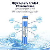 1 x RAW Customer Returns Huining Reverse Osmosis Residential RO Membrane Water Filter Cartrige Replacement for 5 Stages, Home Drinking Water Filtration System... 75G 2  - RRP €36.96