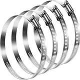 1 x RAW Customer Returns 3m flexible aluminium ventilation pipe set including hose clamps ideal for any ventilation system 100 125 150 mm  - RRP €24.0