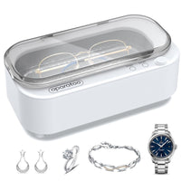 2 x RAW Customer Returns Ultrasonic Cleaner for Glasses, 48000Hz High Frequency Ultrasonic Cleaner 350ML Professional Glasses Cleaner Ultrasonic Device for Gold, Silver, Glasses, Watches, Rings, Dentures Clean - RRP €77.98