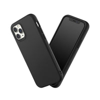 1 x RAW Customer Returns RhinoShield Case compatible with iPhone 11 Pro SolidSuit - Shock-absorbing slim protective case with premium finish - 3.5 meter drop protection - Replaceable camera rings - Classic Black - RRP €29.99