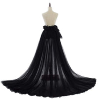 1 x RAW Customer Returns GRACEART Women s Long Tulle Skirts Prom Evening Skirt Elastic Waistband Tutu Black  - RRP €35.99